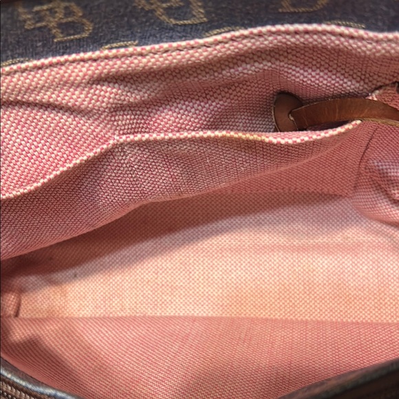 Dooney & Bourke Blue and Brown Monogram Satchel - Picture 11 of 14